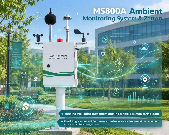 Sistemul de monitorizare a calității aerului Zetron MS800A implementat în Filipine, instalarea și formarea au fost finalizate